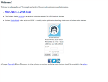 Tablet Screenshot of indianaradio.net